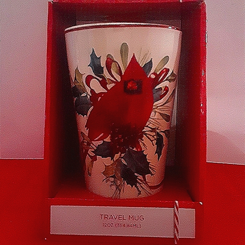 Lenox Winter Greetings Porcelain Top Travel Mug